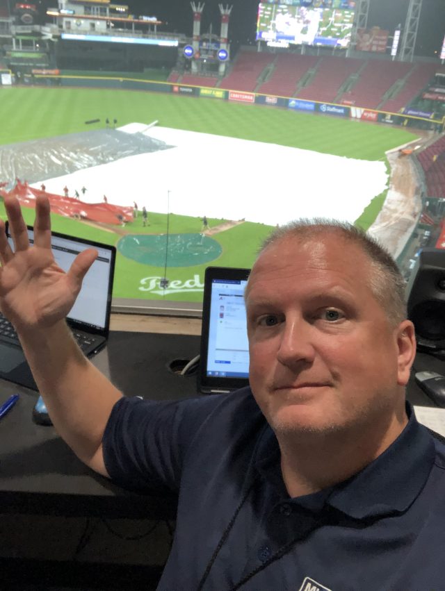 ECNSports's tweet card. Doug Feldmann, a Jacobs alum who played baseball at Northern Illinois, takes on role as Cincinnati Reds’ official scorer.