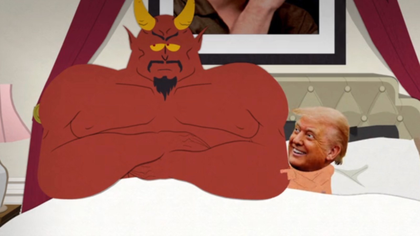 PostCredPod's tweet card. President Trump's White House has issued a statement in response to how he was portrayed on the iconic animated series South Park. The season 27 premiere