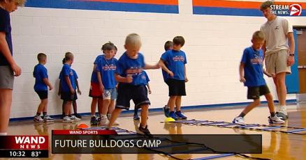 BalthazorAdeena's tweet card. DECATUR, Ill. (WAND) -- The heat this week didn't keep kids away from coming out for the Future Bulldogs football camp at St. Teresa.