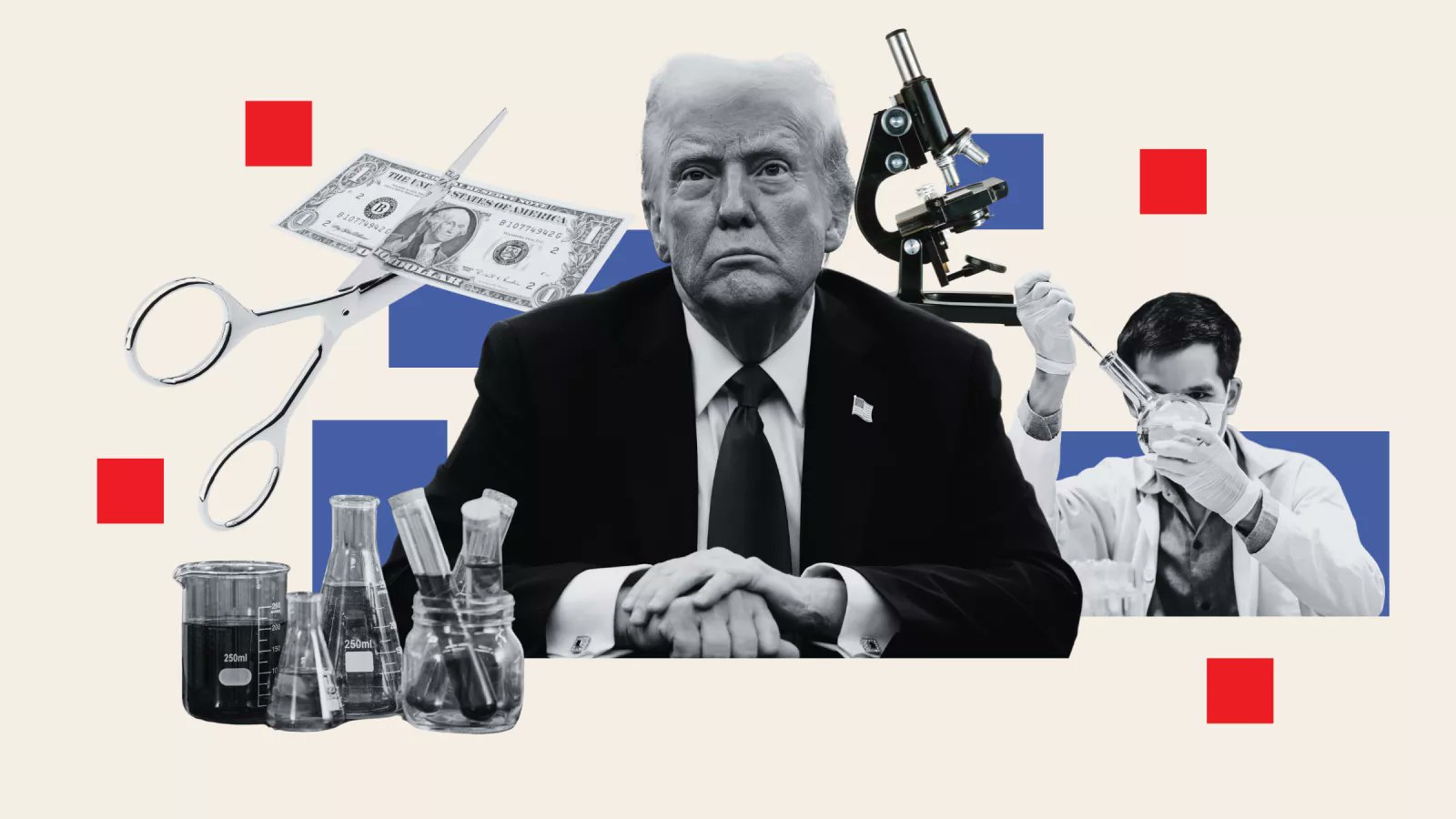 kaymtye's tweet card. Scientists who rely on federal grants for vital research have been left 'panicking' due to the President's threats over funding cuts.