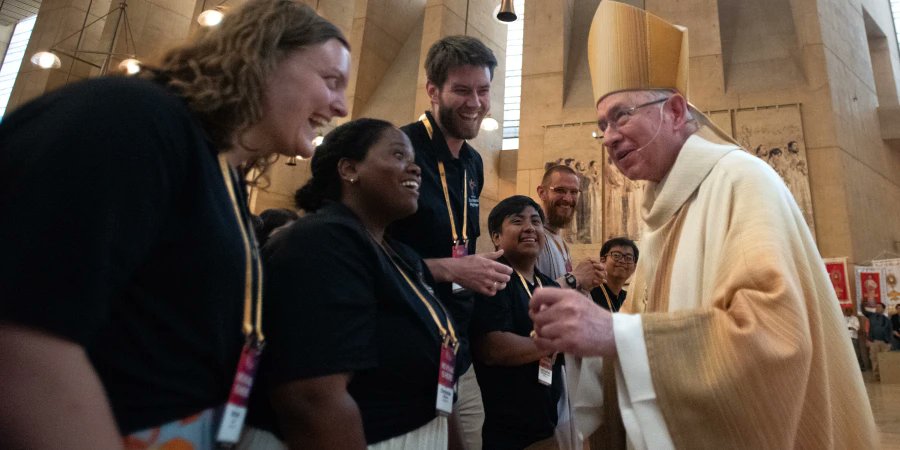 cnalive's tweet card. Archbishop José H. Gómez has announced a new initiative of the Archdiocese of Los Angeles to support parishes in providing essential services to immigrant families.