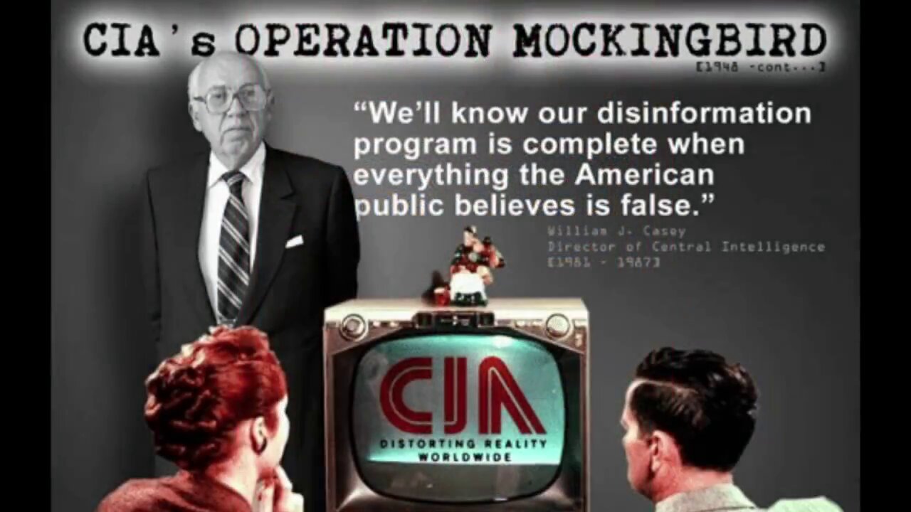 democracydir's tweet card. Presidential Candidate Robert F. Kennedy Jr. confirms the CIA controls the Mainstream Media through Operation Mockingbird. A CIA Whistleblower also confirms Operation Mockingbird, Operation Paperclip