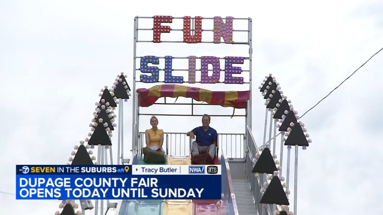 TracyButlerABC7's tweet card. The DuPage County Fair is just starting in Wheaton.