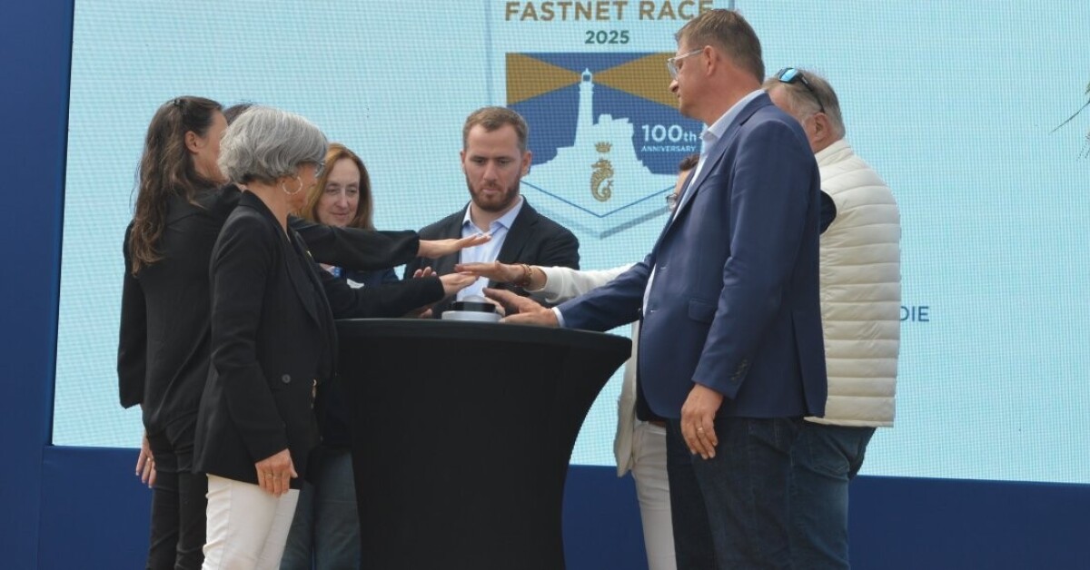 lamanchelibre's tweet card. Voile. Top départ des festivités pour la Rolex Fastnet Race à Cherbourg