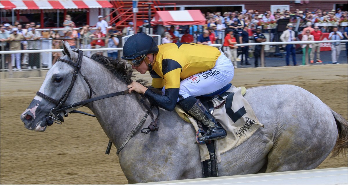 TheNYRA's tweet card. D.J. Stable, St. Elias Stable, West Point Thoroughbreds and CJ Stables’ Sandman returns to the scene of his second-out graduation in Saturday’s Grade 2, $500,000 Jim Dandy presented by Mohegan Sun,...