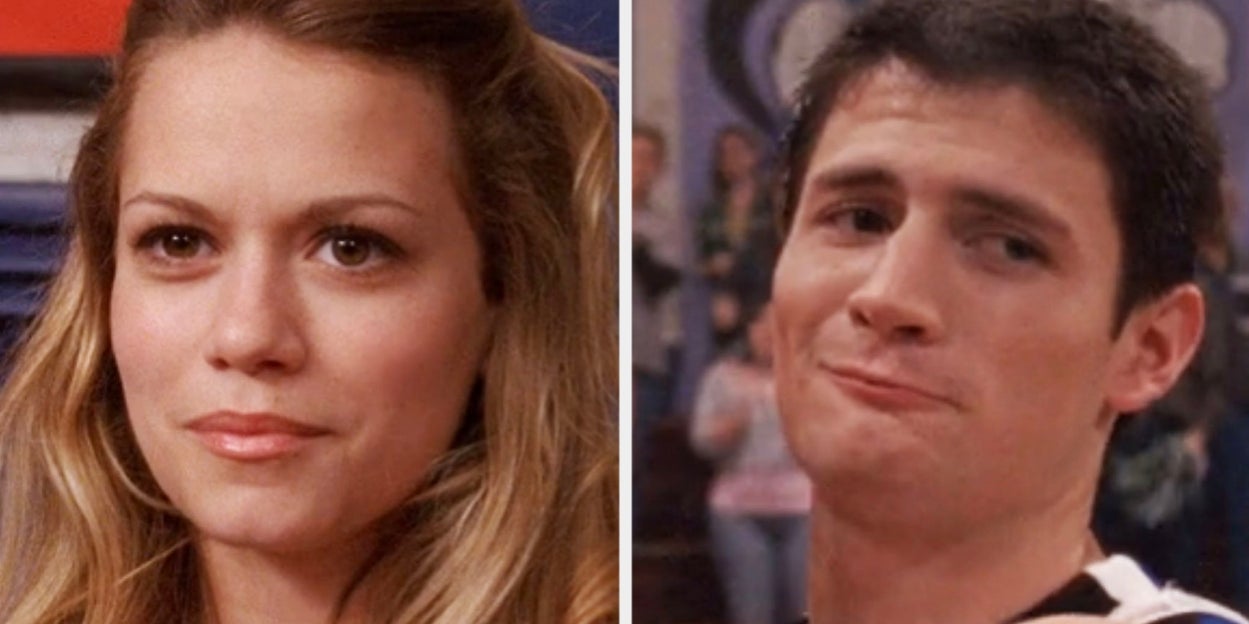 BuzzFeedCeleb's tweet card. My number one has to be Nathan and Haley from One Tree Hill — but if Mark and Lexie from Grey’s Anatomy and Caroline and Klaus from The Vampire Diaries aren't in your top 5, then we can't be friends....