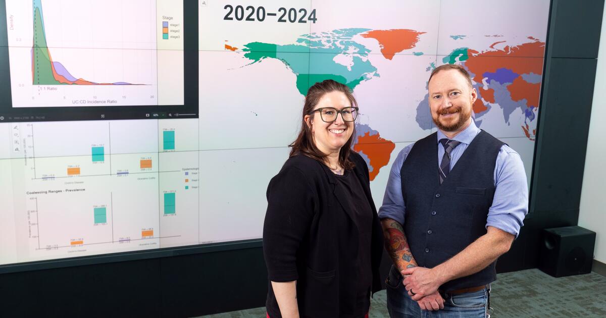 SnyderInstitute's tweet card. And the results are no joke. Faculty of Arts alumni Lindsay Hracs and Joseph Windsor lead ground-breaking research paper on the evolution of inflammatory bowel disease