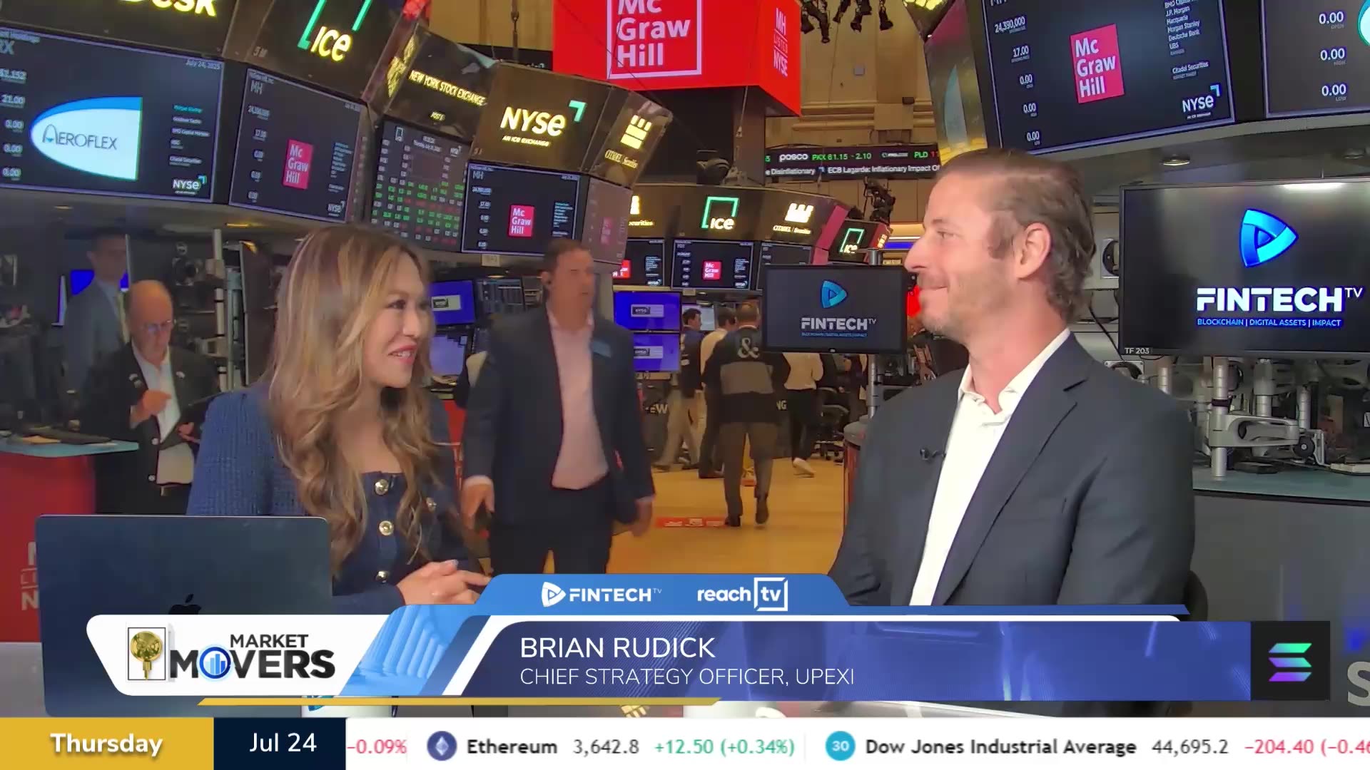 UpexiTreasury's tweet card. Brian Rudick, Chief Strategy Officer at UPEXI, joins Remy Blaire at the New York Stock Exchange to discuss the UPEXI recently purchasing 100,000 Sol tokens for $17.7 million, bringing their total...