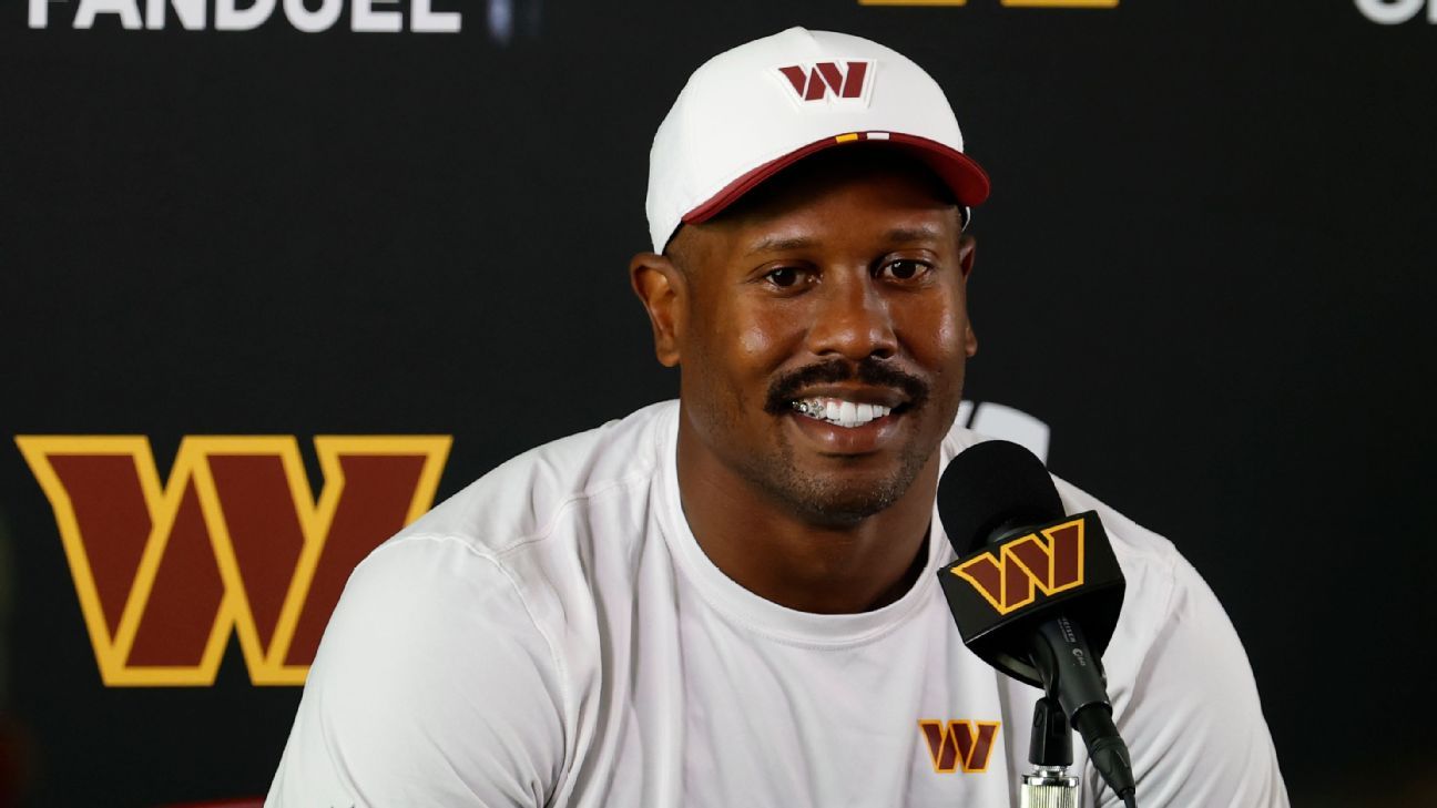 MontalbanoNY's tweet card. Von Miller, even at age 36, says he can "still roll out of bed" and rush the passer.