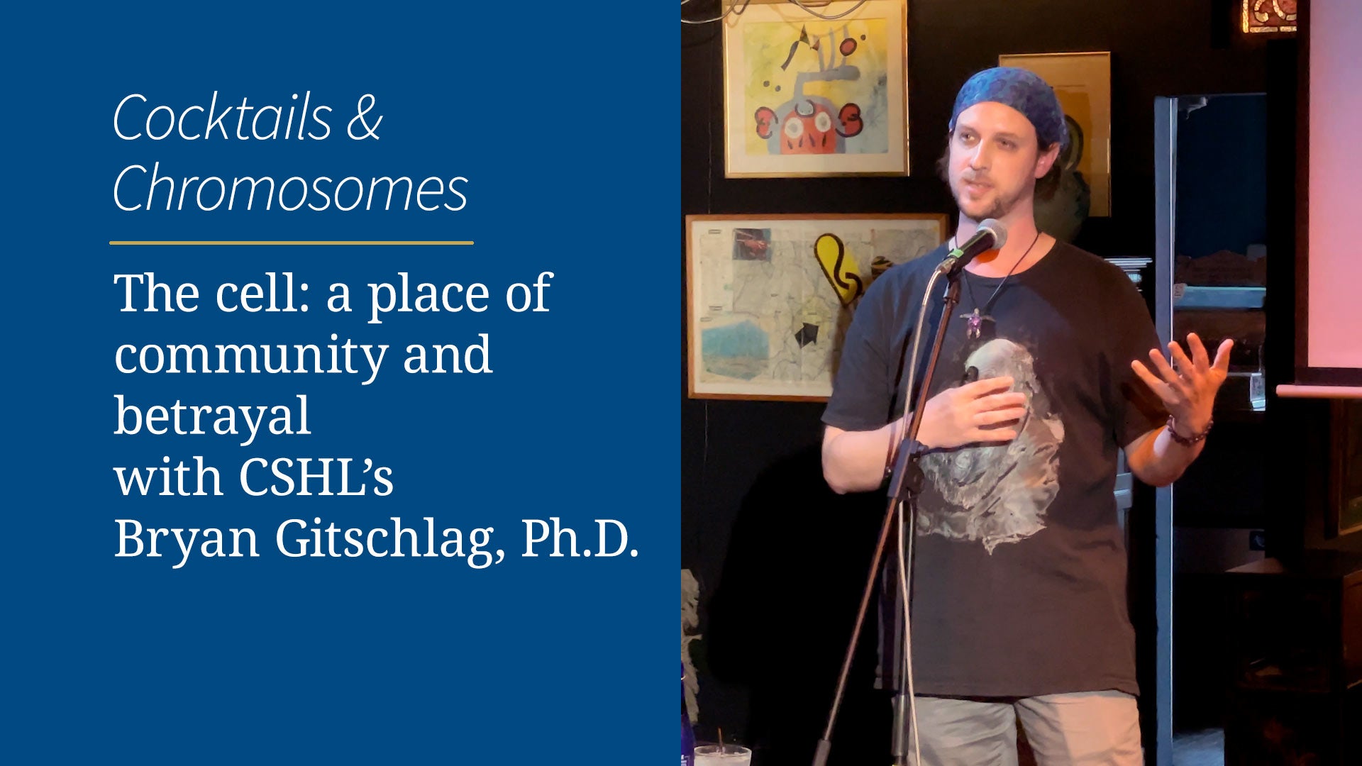 CSHL's tweet card. Cocktails & Chromosomes: A place of community and betrayal | Cold Spring Harbor Laboratory
