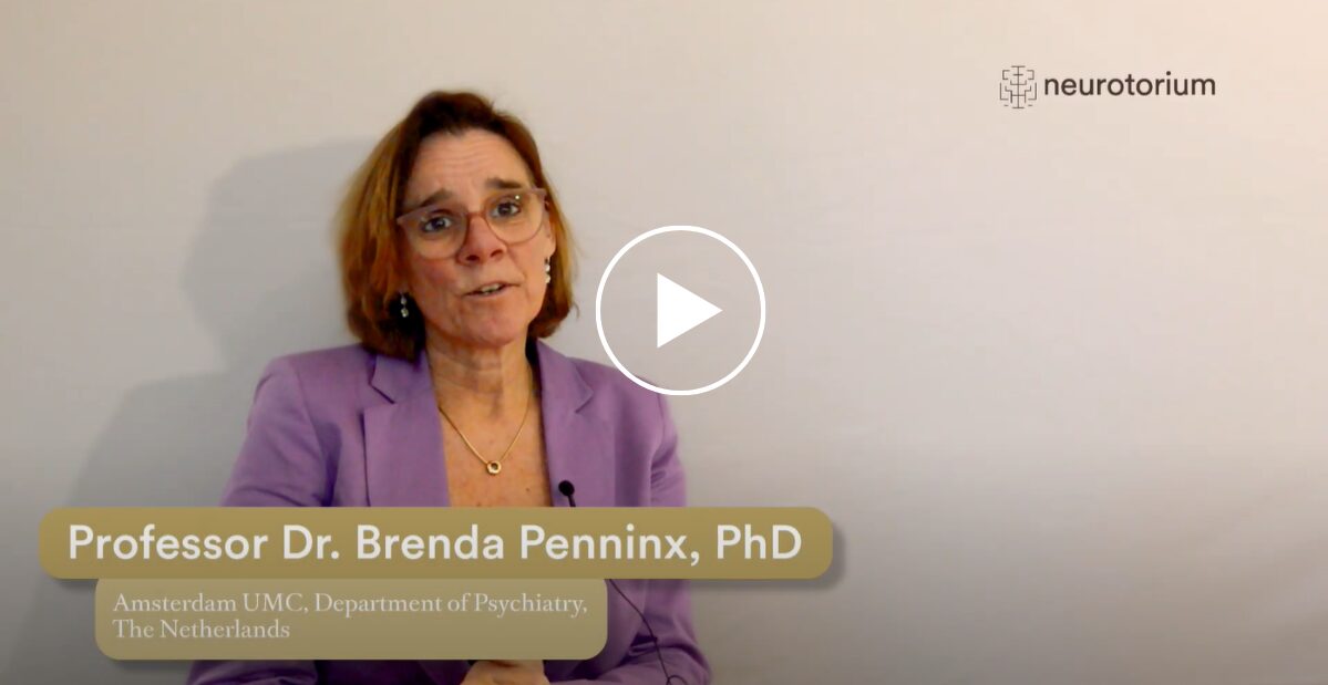 neurotorium's tweet card. In the video, Professor Dr. Brenda Penninx discusses the heterogeneity of major depressive disorder, with specific reference to immunometabolic depression.