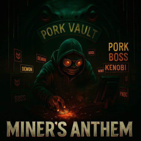 BoredElon0x's tweet card. Listen to Miner’s Anthem