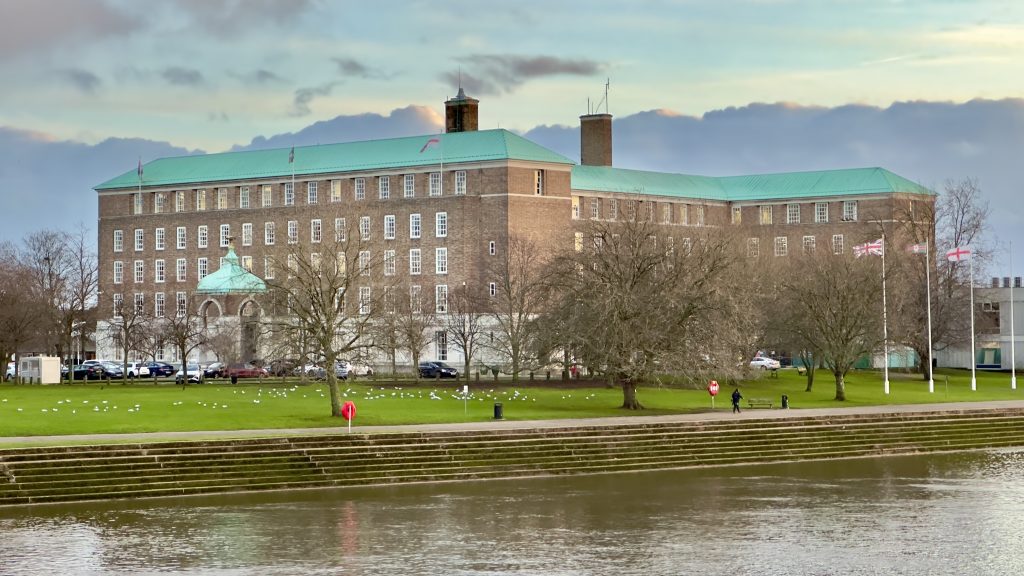 johnbhess's tweet card. The new £19 million headquarters of Nottinghamshire County Council near Hucknall should be scrapped and the existing County Hall at West Bridgford retained,
