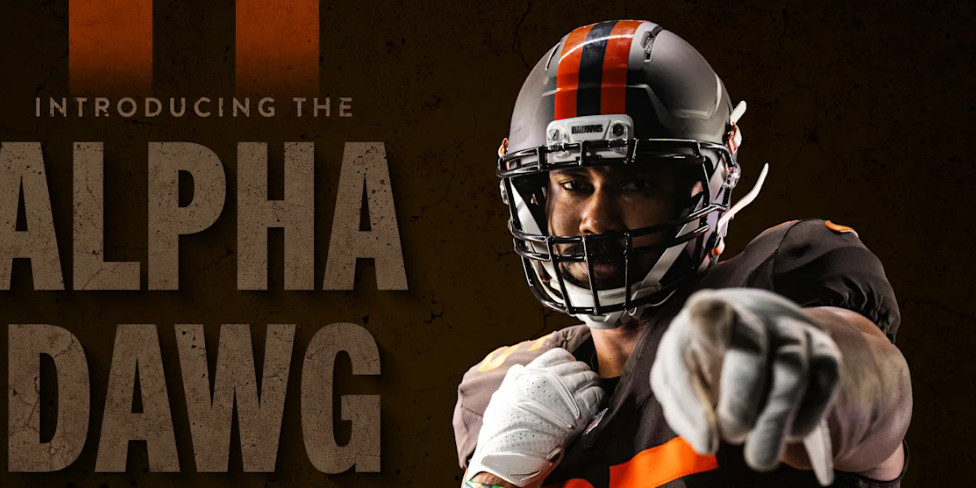 DawgsByNature's tweet card. Expectations were low but the execution, overall, works for the Browns new helmet