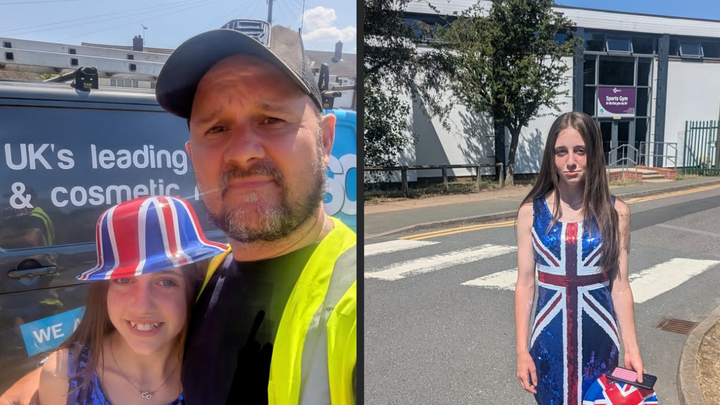 craigbromf's tweet card. This young lady wore a union flag outfit to school to celebrate diversity day, however she was e… Dan Morgan needs your support for A proud British young lady