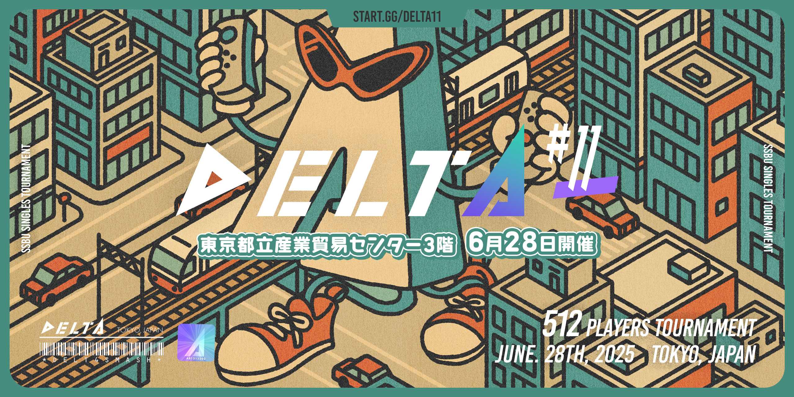 delta_smash's tweet card. DELTA#11