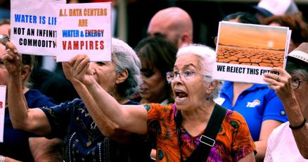 asnowreports's tweet card. At a raucous public meeting, Tucson officials and the prospective developer of the Project Blue data centers tried with little apparent success to convince skeptical residents the water use will