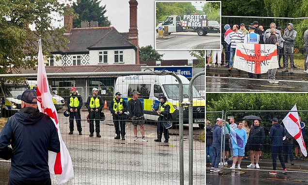 andyshellhorn's tweet card. The Bell Hotel in Epping has become the focus of anger against migrants after an asylum seeker staying there was charged with sexually assaulting two teenage girls just days after arriving in Britain.