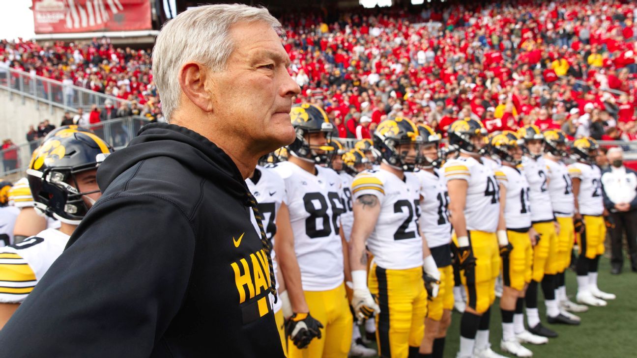 ESPNRittenberg's tweet card. Iowa coach Kirk Ferentz is confident his team's offense will continue to improve, especially after the addition of transfer quarterback Mark Gronowski.