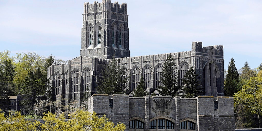 foxnewspolitics's tweet card. "The decision to remove the Academy’s historic crest from the Bibles in the Cadet Chapel is yet another example of the previous administration pushing far-left politics into our military institutio...