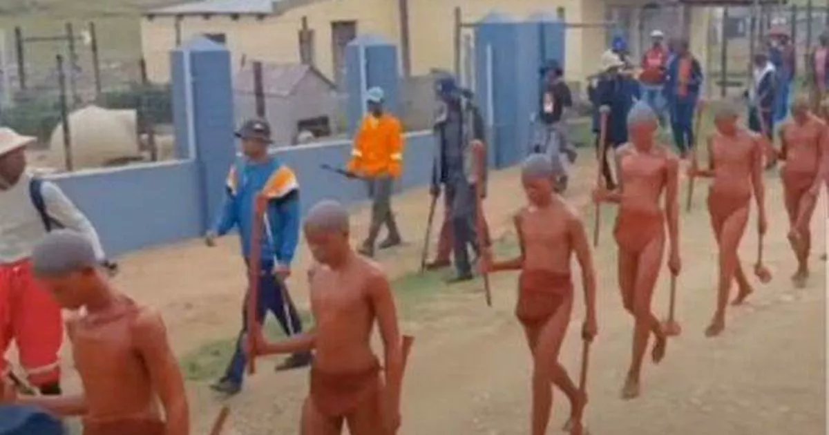 Stephenmevans1's tweet card. WARNING: GRAPHIC CONTENT - The annual tribal 'initiation ceremony' where teenage males in South Africa undergo painful circumcision has begun
