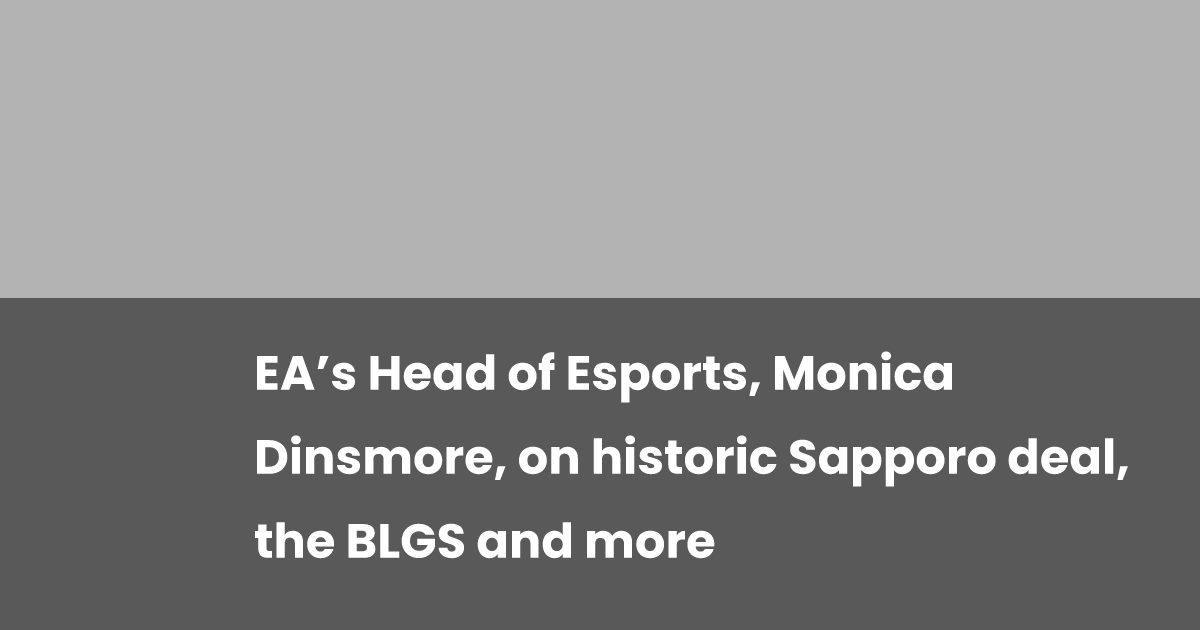 TAG_tom_apex's tweet card. esports.gg speaks to EA's Head of Esports, Monica Dinsmore, at the Esports World Cup in Riyadh during the ALGS Midseason Playoffs.