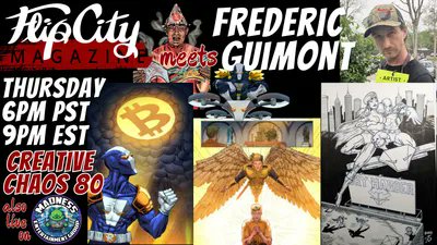 PilledNet's tweet card. Every Thursday FLIP CITY magazine interviews fascinating people creating fantastic things OUTSIDE THE MAINSTREAM instead of just complaining the culture is crap. Frederic Guimont is a Canadian author...