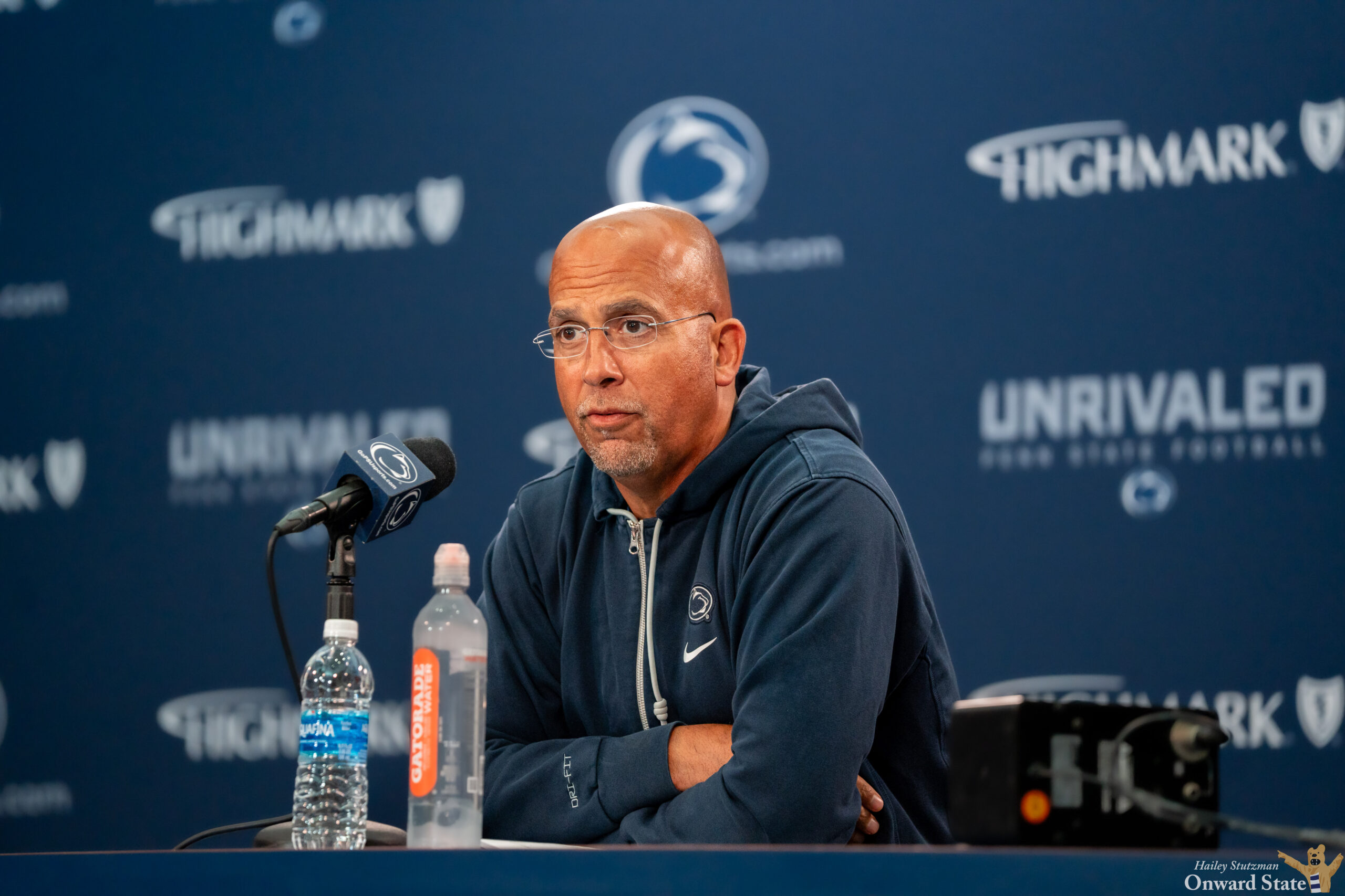 OnwardState's tweet card. Franklin spoke on Penn State's splashes in the transfer portal, season expectations, and more in Las Vegas.