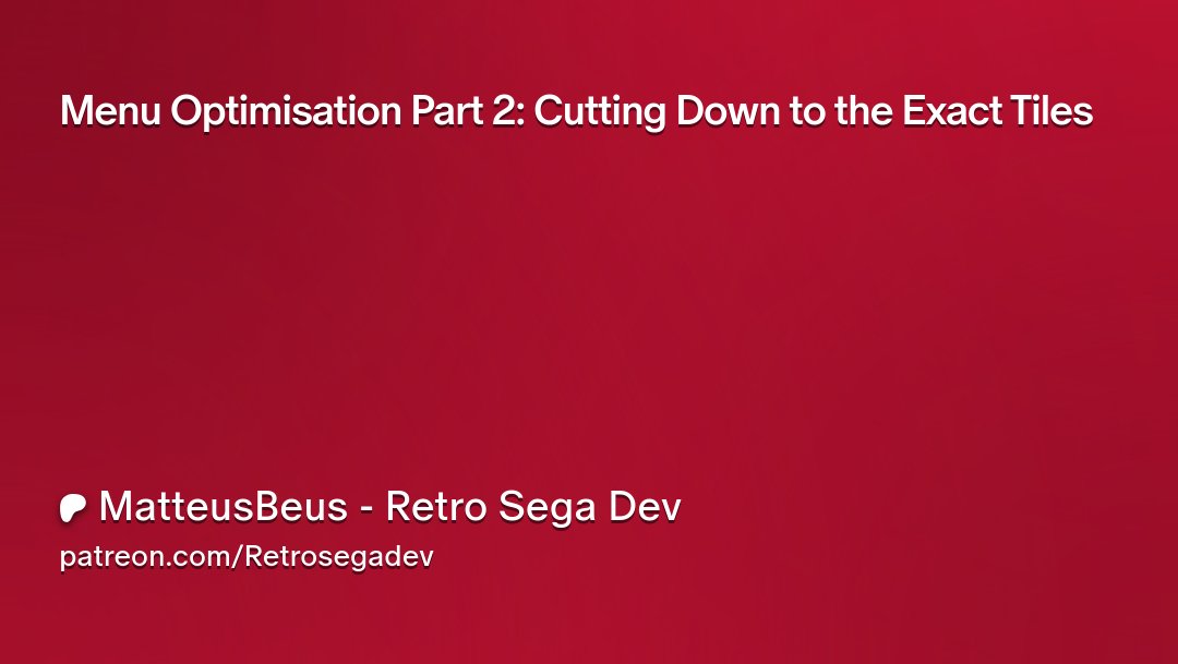 matteusbeus's tweet card. Get more from MatteusBeus - Retro Sega Dev on Patreon