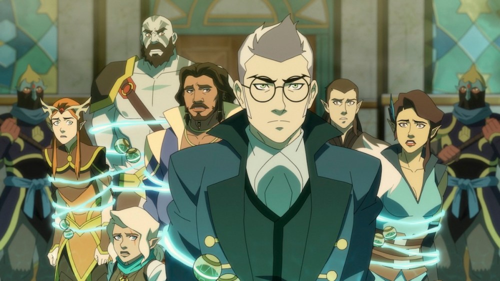 TitmouseInc's tweet card. 'The Legend of Vox Machina' has been renewed for a fifth and final season, and 'The Mighty Nein' gets a fall release date.