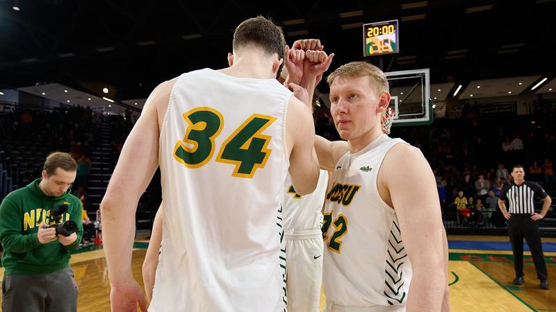 NDSUmbb's tweet card. The North Dakota State University men's basketball team has earned the Team Academic Excellence Award presented by the National Association of Basketball Coaches (NABC).