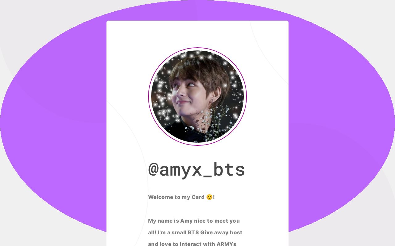 amyx_bts's tweet card. Information about amyx_bts