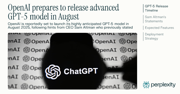 old_pgmrs_will's tweet card. OpenAI is reportedly set to launch its highly anticipated GPT-5 model in August 2025, following hints from CEO Sam Altman who previously stated the release...