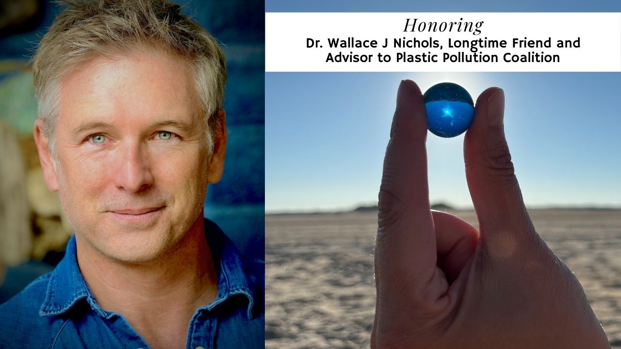 PlasticPollutes's tweet card. With very heavy hearts, we mark the passing of our longtime friend and advisor, Dr. Wallace J Nichols.