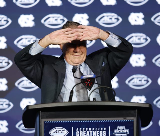 RL_Bynum's tweet card. CHARLOTTE — Wherever Bill Belichick went in the Hilton Charlotte Uptown during his ACC Kickoff debut Thursday, he got the rock-star treatment and, many times, the media swarmed.