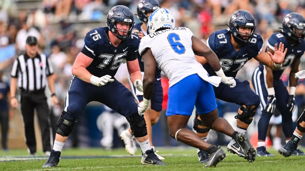 StorrsCentral's tweet card. The OL has been a position of strength for the Huskies. That isn't expected to change in 2025
