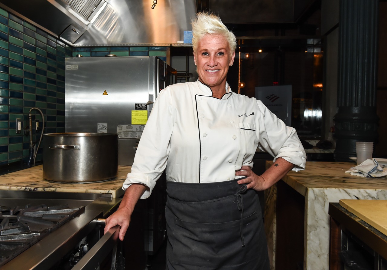 MuskegonChron's tweet card. Anne Burrell was found "unconscious and unresponsive" in her Brooklyn home in June.