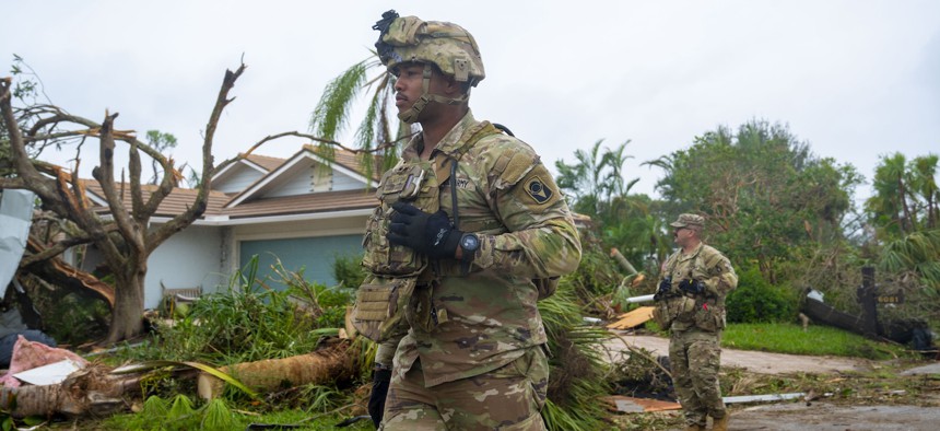 DefenseOne's tweet card. The Guard’s citizen-soldiers and -airmen boost American resiliency, complicating any adversary’s calculations.
