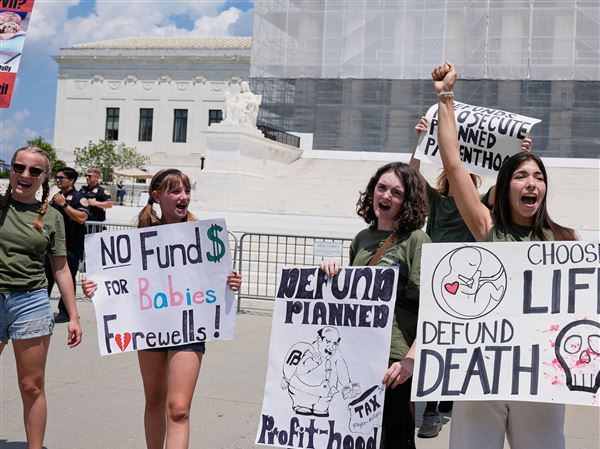 PittsburghPG's tweet card. Three years after the Supreme Court opened the door to state abortion bans, most U.S. adults say abortion should be legal — views that look similar...