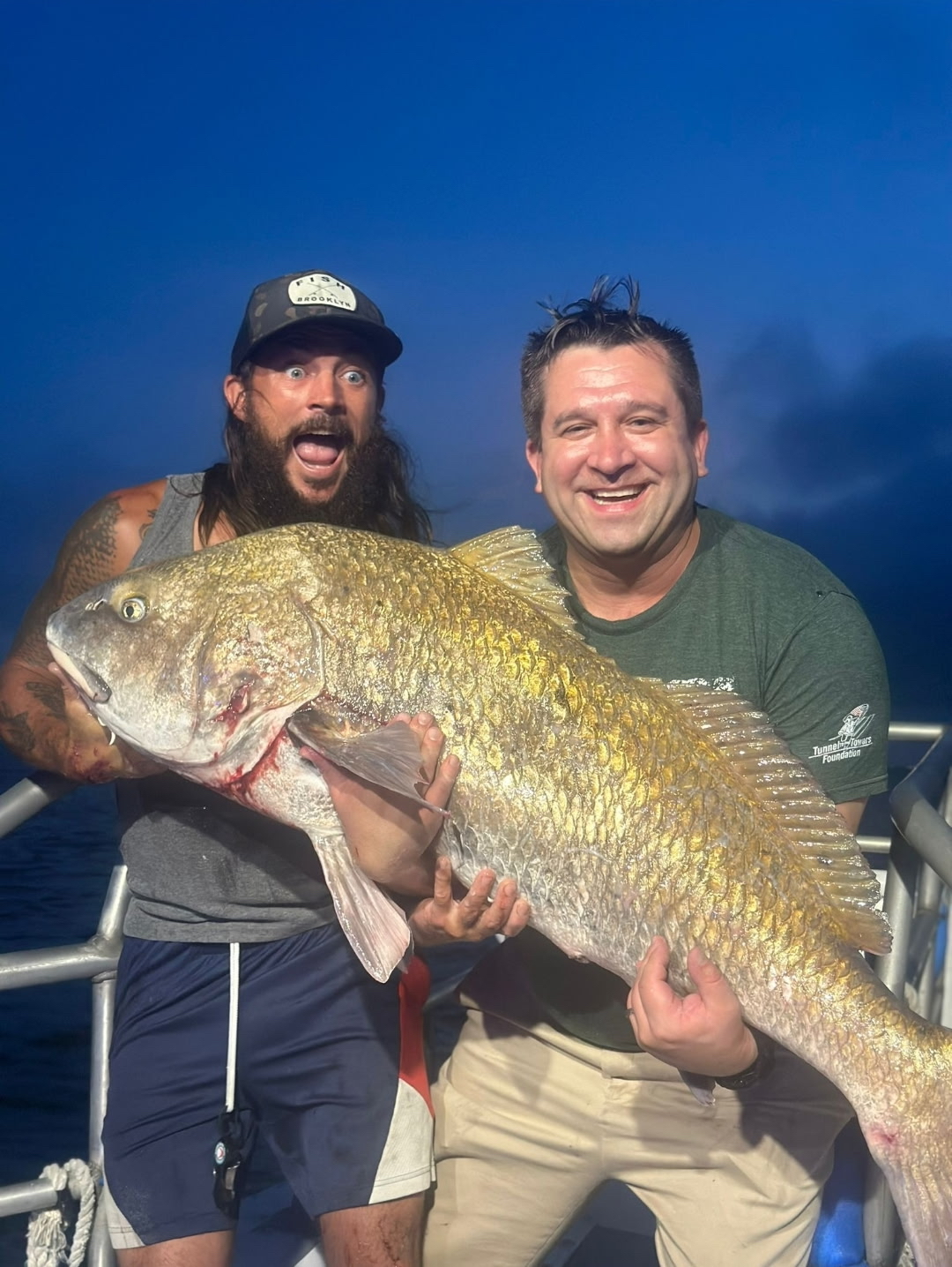 OnTheWaterMedia's tweet card. Big fluke are caught around sticky ocean reef structure from east to west, large stripers remain throughout Long Island Sound, and the tuna bite has ignited off the south shore.