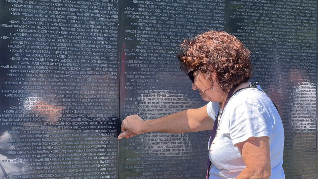 SpectrumNewsKC's tweet card. A replica of the Vietnam Veterans Memorial in Washington, D.C. is now open to the public at Jefferson Barracks Park. The exhibit is open 24/7 and free to visit through Sunday, July 27.