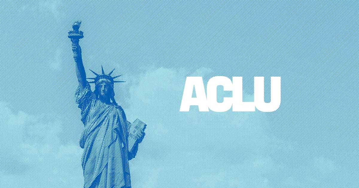 jeffrasley's tweet card. The ACLU dares to create a more perfect union — beyond one person, party, or side. Our mission is to realize this promise of the United States Constitution for all and expand the reach of its...
