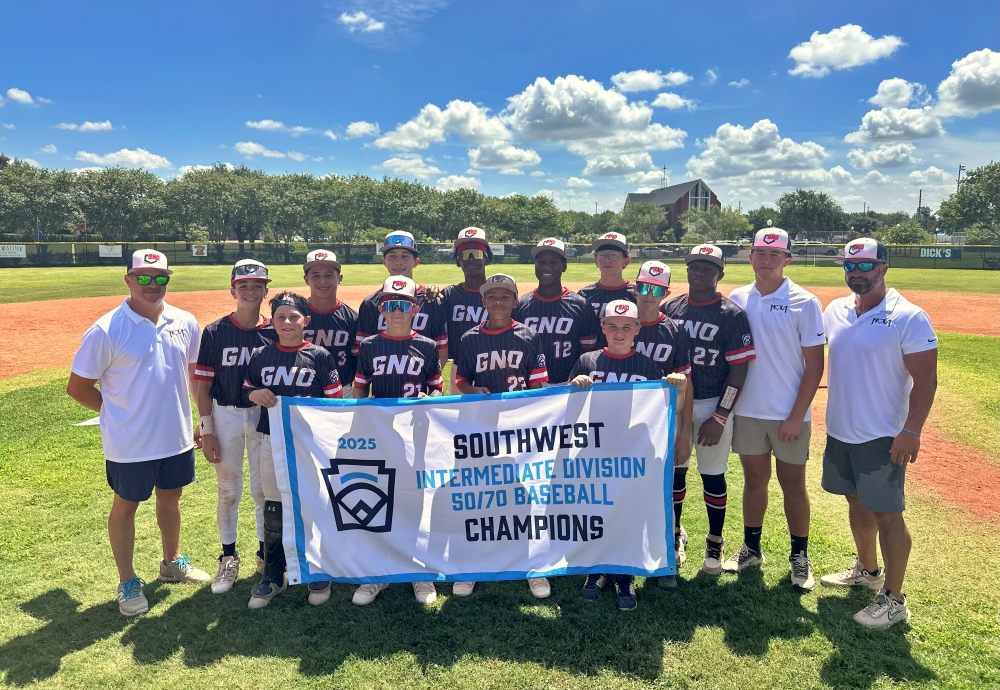 kentrahan's tweet card. Greater New Orleans Little League is headed to the Little League Intermediate (50/70) World Series next week in Livermore, California, after winning the Southwest Regional title Thursday.