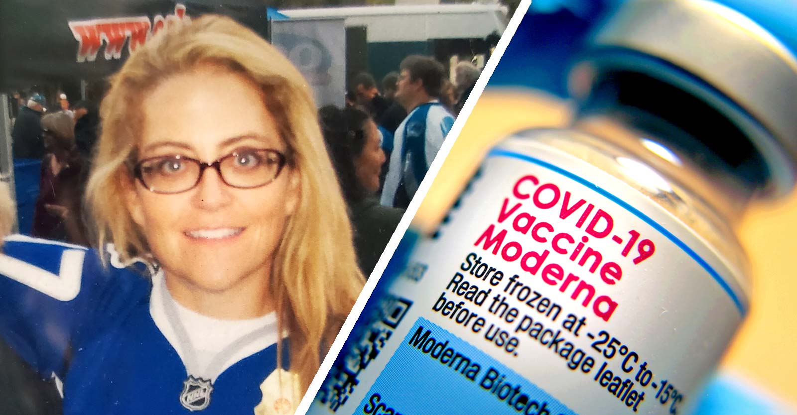julie4butte5's tweet card. Julie Threet started as a hospital volunteer and COVID-19 vaccine advocate in California. But after two doses of the Moderna shot, she was left with multiple health issues. Then her mother died...