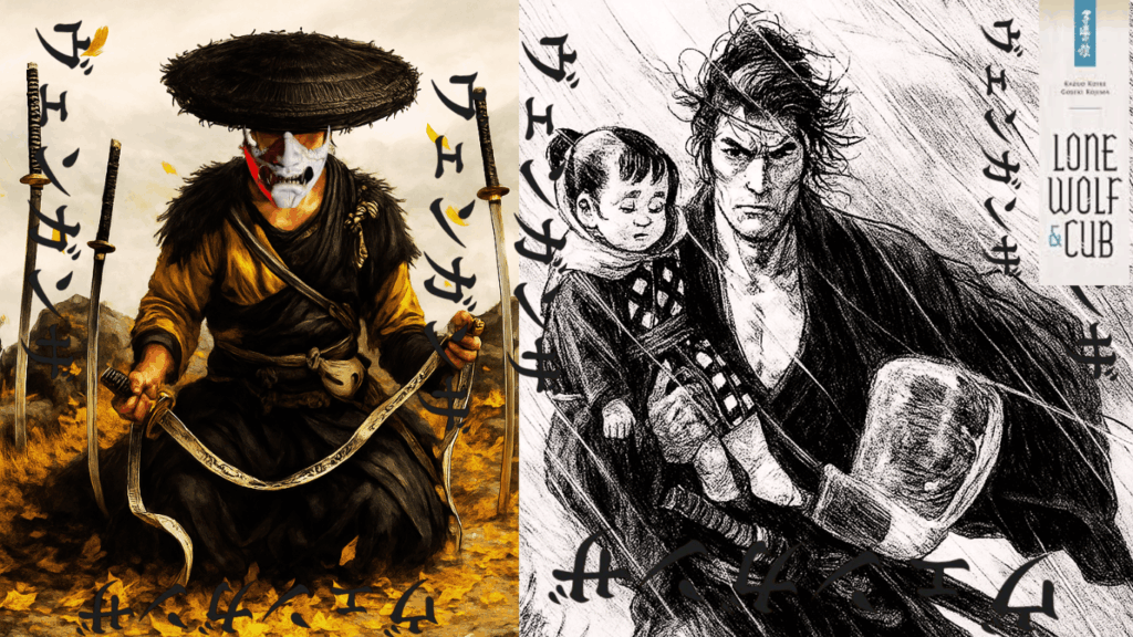 oldgamer_83's tweet card. Descubre el paralelismo entre Ghost of Yōtei y Lone Wolf and Cub: dos historias de samuráis forjados por la pérdida y guiados por la venganza. Un análisis épico sobre honor, tragedia y redención en...
