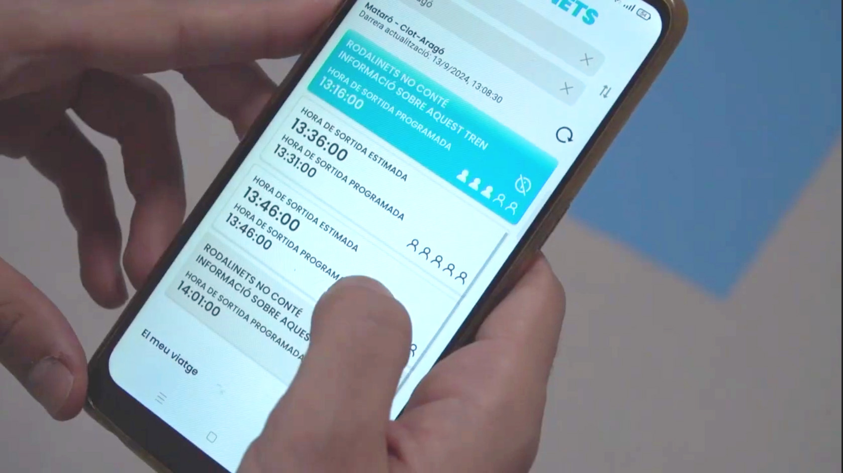 UPFBarcelona's tweet card. Els creadors de l’app participen al projecte d’innovació Rodalinets, per generar un sistema d’informació i d’anàlisi de dades que contribueixi a millorar la xarxa de transport de Rodalies, en...