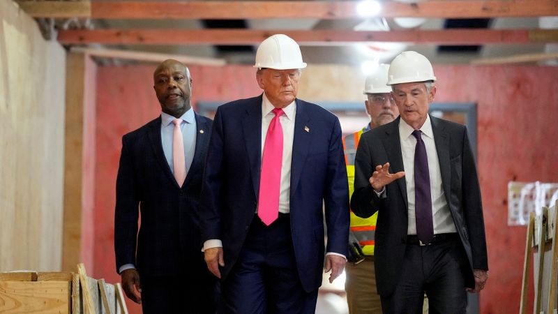 MichaelRomerEsq's tweet card. The long-simmering clash between President Donald Trump and Federal Reserve Chair Jerome Powell was on full public display during a Thursday afternoon tour of the renovation site at the central...