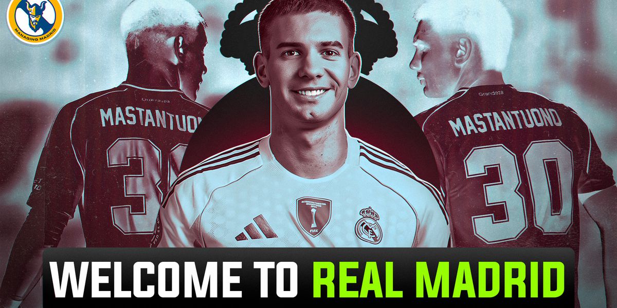managingmadrid's tweet card. Kiyan Sobhani does a deep dive on Franco Mastantuono’s tactical fit, with the help of Santiago Bauza from Hand of Pod