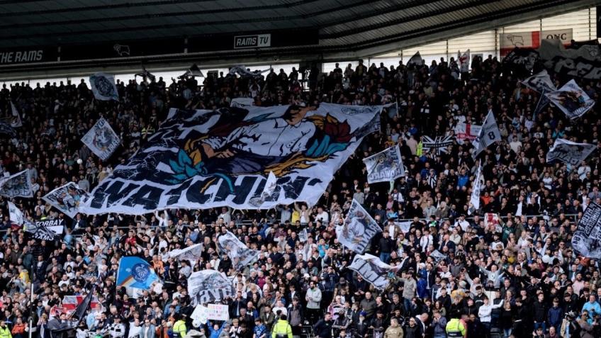 PopsideFanatics's tweet card. We are aiming to organise more surfers, flags and entertainment before the Derby County homes games.