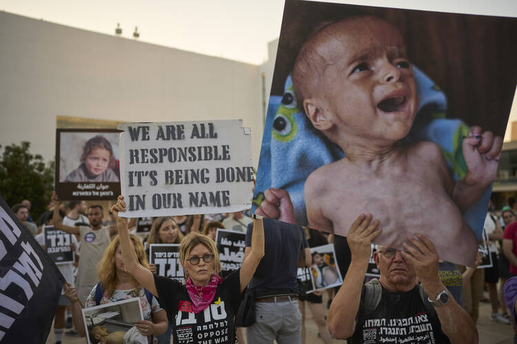 ClarkeAtAmerica's tweet card. Observers around the world have grown weary of the images of starving children and desperate people gunned down while trying to collect bags of flour or boxes of food.